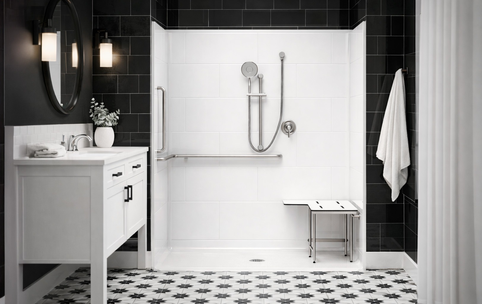 Black and White bathroom 2.22.2026