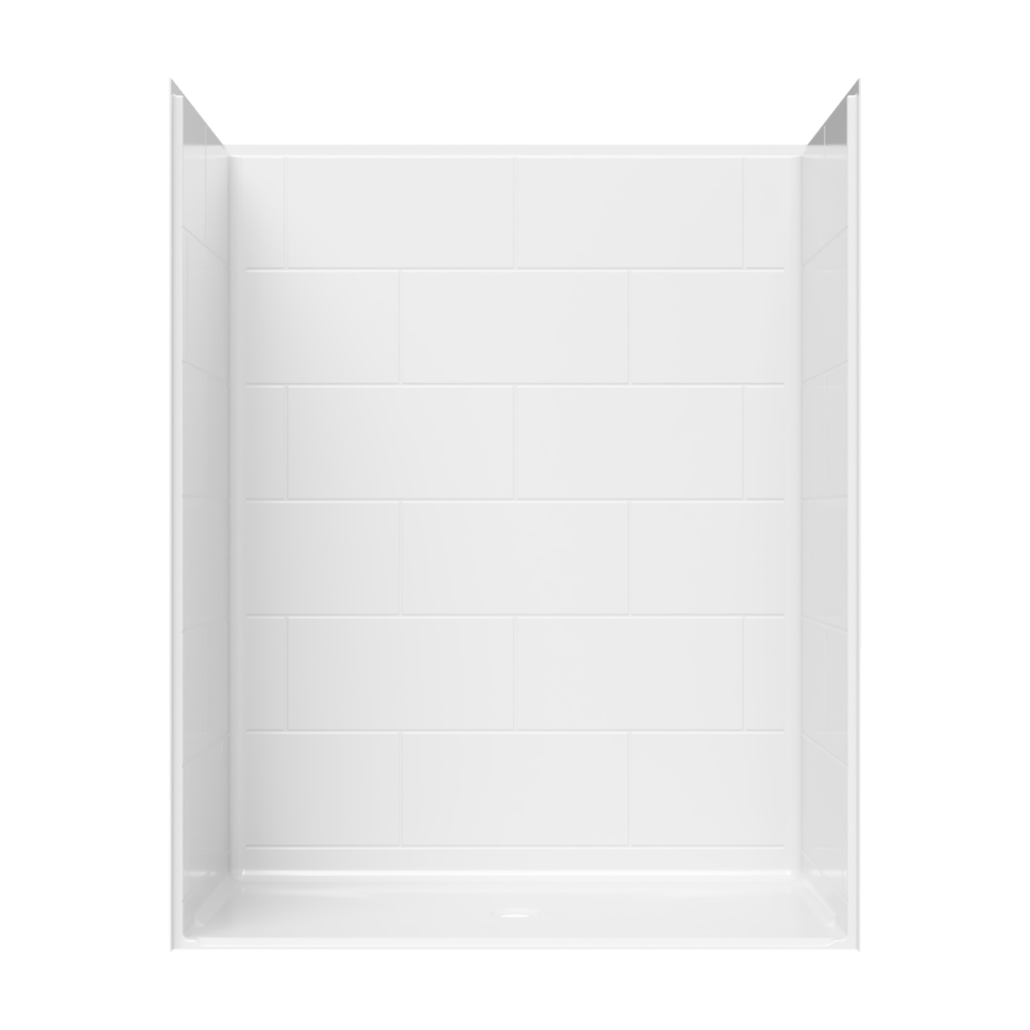 S6236TA0 - 5′ ADA Roll-In Shower with Simulated Tile