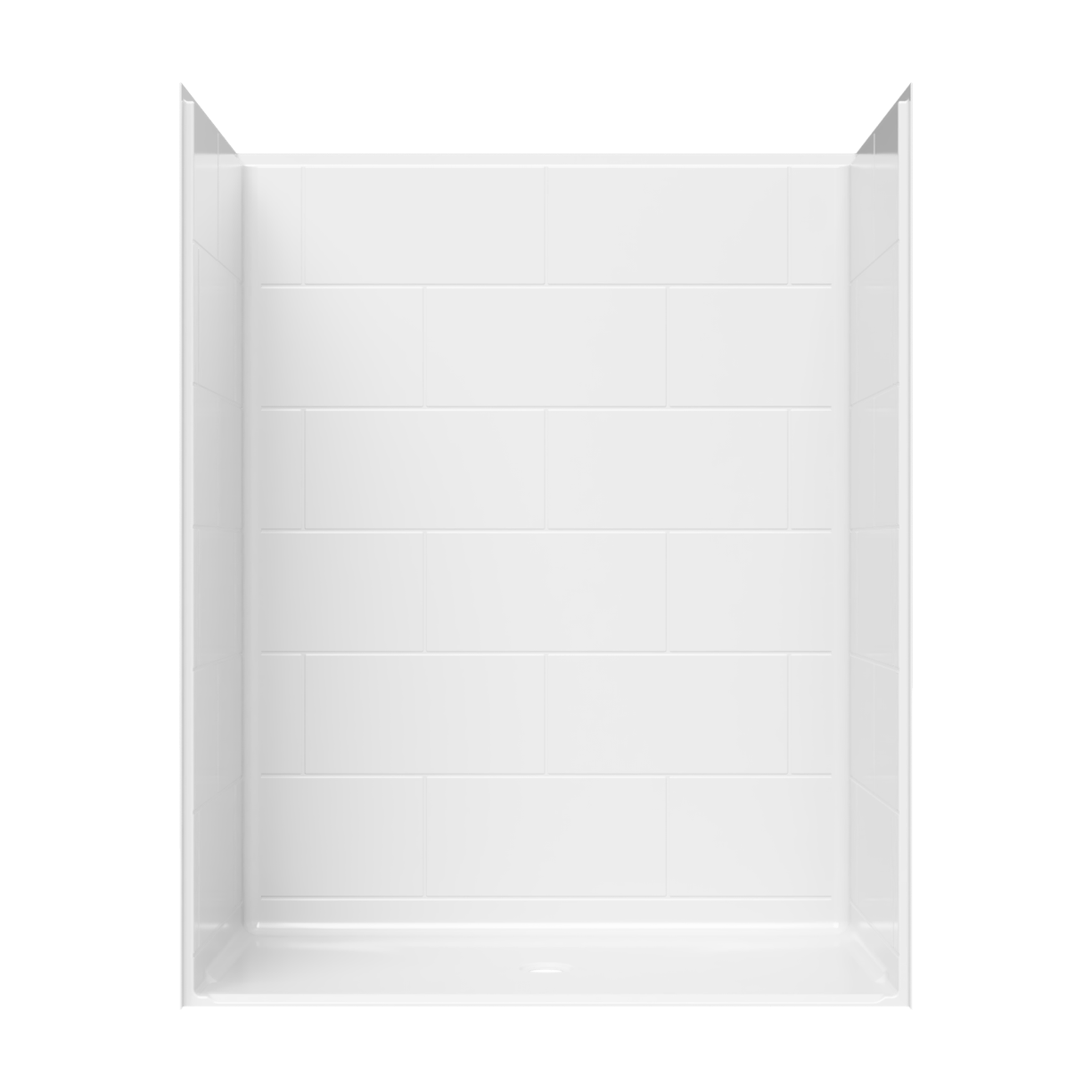 S6236TA0 - 5′ ADA Roll-In Shower with Simulated Tile