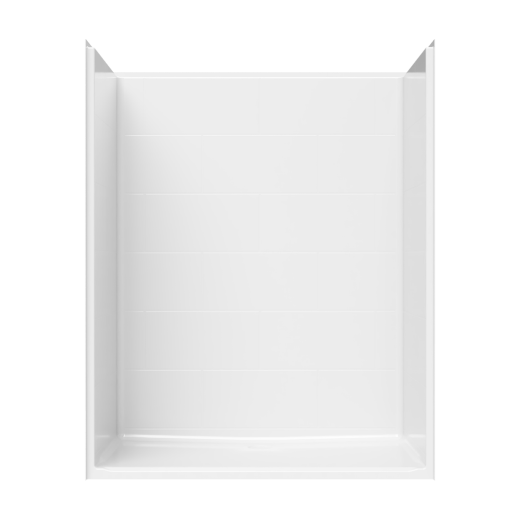 S6336TA0 - 5′ ADA Roll-In Shower with Simulated Tile