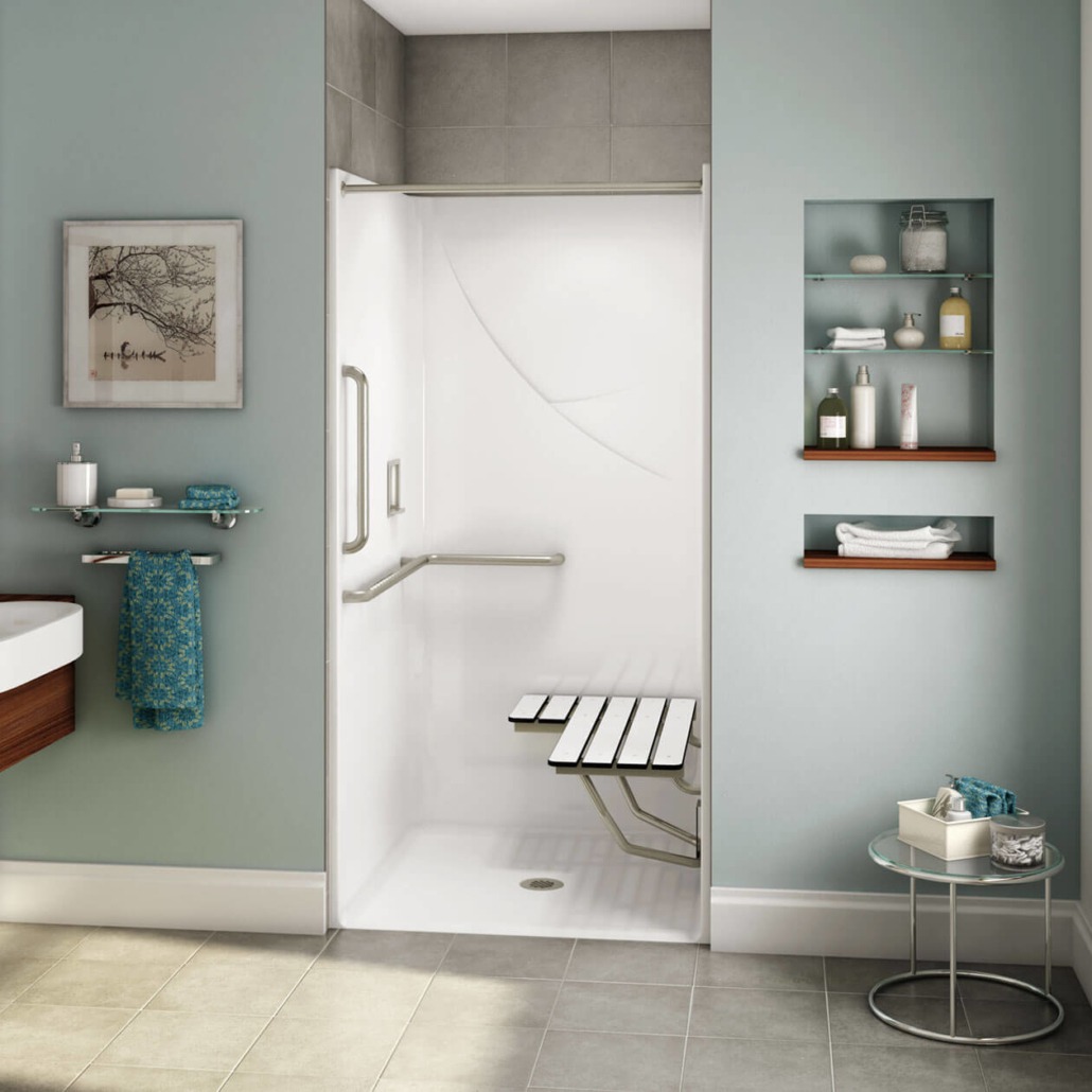 ada roll in shower